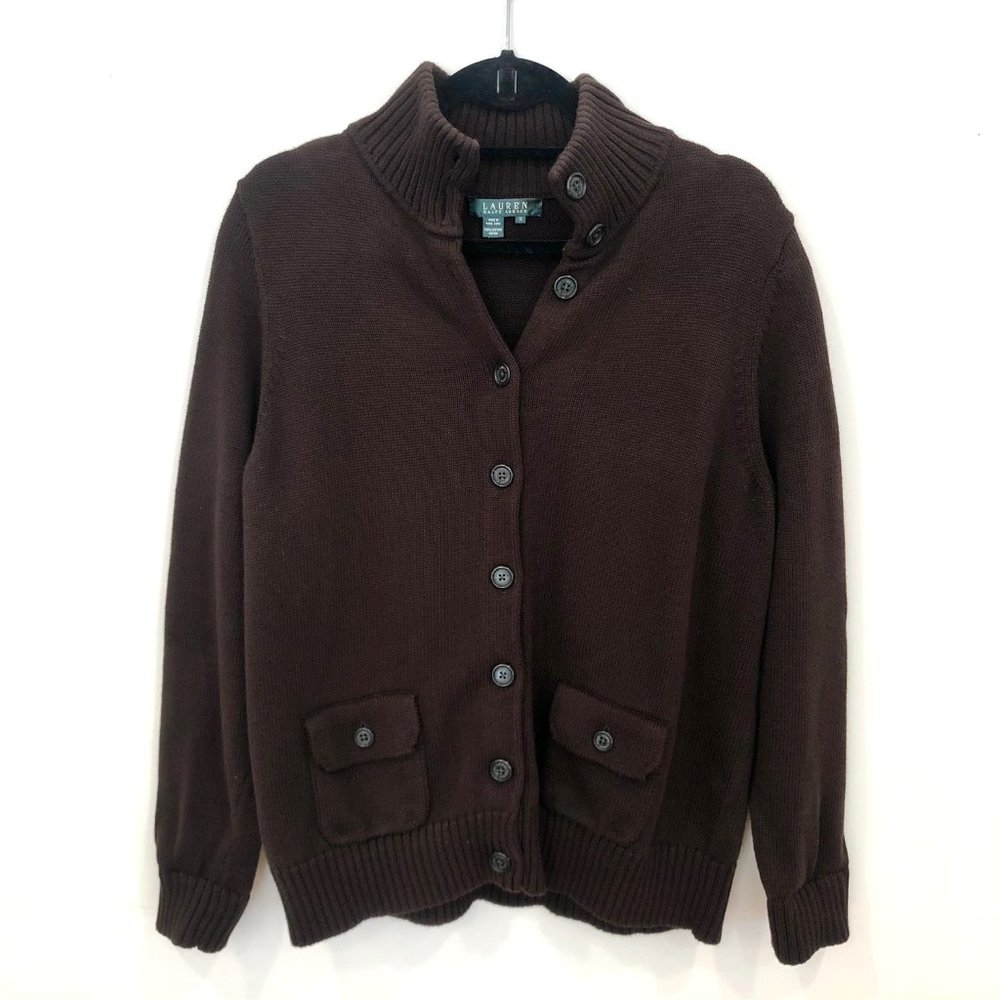 Lauren Ralph Lauren Cotton Cardigan Sweater 1X